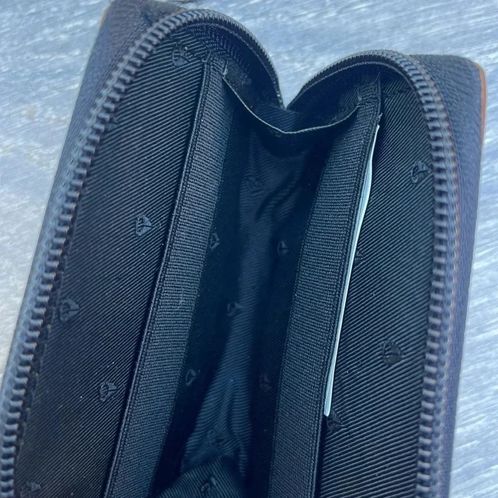 Nixon Orbit Zip Card Leather Wallet, saddle